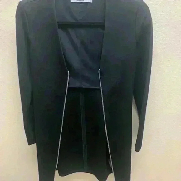 Alexander Wang Dress Black Bandage Full Zip Mini Dress Size 4 - Picture 4 of 5